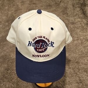 Hard Rock Cafe Kowloon Cap - Cream and Blue
